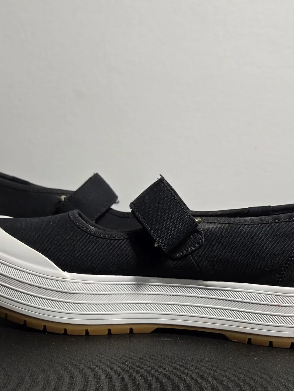 KEDS Mary Jane, Black Canvas, Women Size 8.5